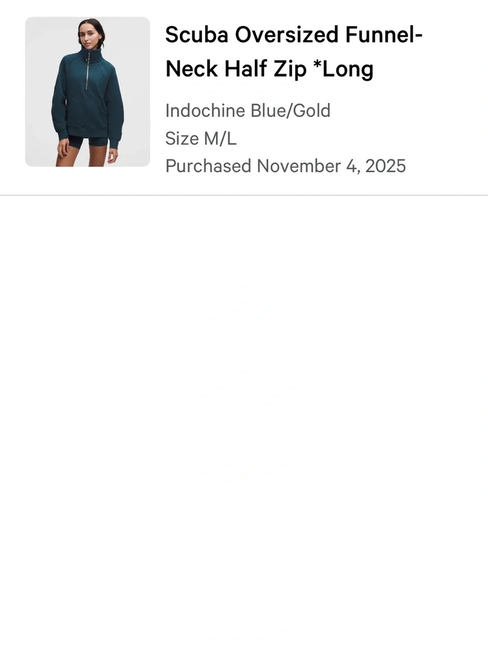 lululemon athletica Scuba Half-Zip Pullover Indochine M/L - Picture 5 of 5